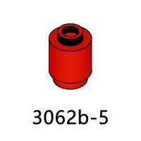 Lot de 100g/sac NO.3062b Briques Rondes 1x1 à Tige Ouverte Compatibilité Universelle Jouet Éducatif en Briques de Construction en Plastique pour Enfants