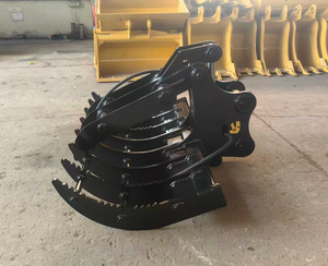 RSBM <strong>Excavator</strong> Construction Attachments <strong>Root</strong> <strong>Rake</strong> <strong>with</strong> <strong>Thumb</strong> - Product Image 2