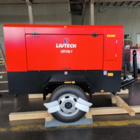 Compresseur d'air à vis Liutech LUY300 295KW portable à moteur diesel, neuf, certifié CE, pour la construction, l'exploitation minière, le textile et l'industrie du verre
