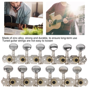 Clavijas <span class=keywords><strong>de</strong></span> Afinación para Guitarra <span class=keywords><strong>de</strong></span> <span class=keywords><strong>12</strong></span> <span class=keywords><strong>Cuerdas</strong></span>, Metálicas, Abiertas, Repuestos para Instrumentos Musicales - Product Image 4
