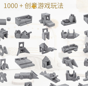 स्टॉक में फास्ट डिलीवरी कन्वर्टिबल फोम फ्लोर कुशन मॉड्यूलर बच्चे टॉडलर्स के लिए सोफे सेशनल सोफा फर्नीचर खेलते हैं - Product Image 4