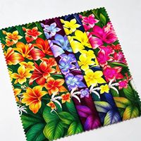 Chemise en tissu polyester léger tissé imprimé pour homme, motif géométrique floral, séchage rapide, printemps-été