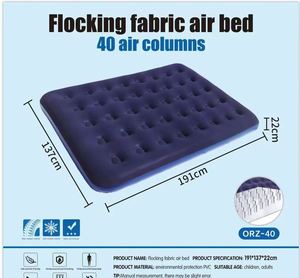 Colchón Inflable Portátil Moderno con Superficie Aterciopelada y Diseño Plegable para Acampar y Uso Doméstico, Cama de Alta Calidad para Descansar - Product Image 3