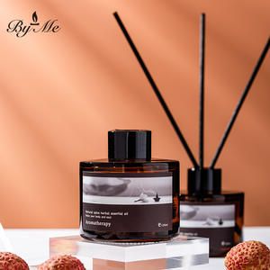 Serie de Aromaterapia BYME, Difusor de Aroma sin Velas de 120 ml, Botella de Aceite Esencial de Ámbar, Varillas de Ratán, Ambientador para el Hogar y el Dormitorio, Duración de 60-90 Días - Product Image 3