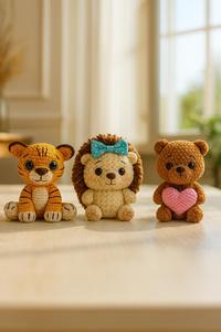 Poupées Amigurumi au Crochet Faits Main, Mini Animaux Mignons Personnalisés en Gros pour Décoration Maison, Bureau et Cadeaux - Product Image 2