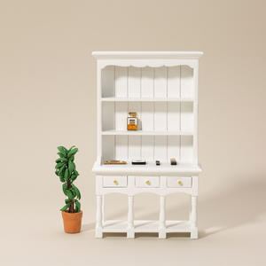 1:12 modelo de bolsillo de madera casa de muñecas miniaturas DIY gabinete de almacenamiento muebles adornos para manualidades muebles para el hogar grandes regalos - Product Image 3