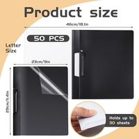 Carpeta con Clip UNUS, Cubierta Frontal Transparente, Tamaño A4, Material PP Resistente, Color y Logotipo Personalizables, Almacena de Forma Segura lo Importante