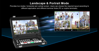 Movmagic Mezclador de Video en Vivo de 5 Canales con Entradas HD/SDI, Construcción Metálica, Grabación y Reproducción de Video Integradas, Cámara PTZ