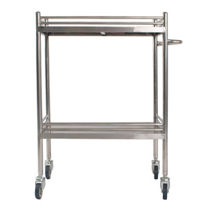 Stainless Steel Trolley 65x42x86 Cm With Drawer And Shelf For Hospital Clinic Use - Product Image 3