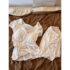 <span class=keywords><strong>Ensemble</strong></span> de pyjama <span class=keywords><strong>chic</strong></span> d'été pour femmes, pyjama en dentelle, vêtements de <span class=keywords><strong>nuit</strong></span>, vêtements de détente - Product Image 6