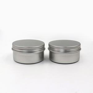 Pot en aluminium de 100 ml avec logo personnalisé, emballage cosmétique, savon de voyage, conteneur de pommade, boîte ronde, boîtes en aluminium - Product Image 5