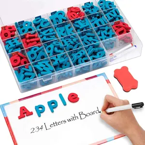 Khuyến Mãi Đầy Màu Sắc EVA Trang Trí Từ Bảng Chữ Cái 3D Foam Magnetic Letters Đối Với Giáo Dục Đồ Chơi