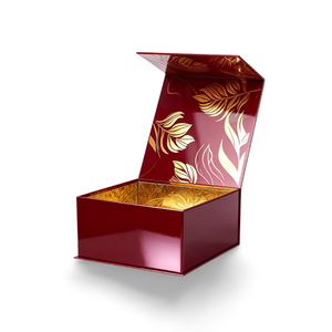 Gilded Box Durable Kraft for <strong>Valentine</strong> <strong>S</strong> Day Favor <strong>Chocolate</strong> Box With Glossy Coating Reusable Easy to Assemble Stackable - Product Image 3