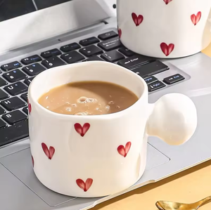 Mug à café en porcelaine osseuse 3D moderne YIKA pour la Saint-Valentin, 250 ml, cadeau d'amour pour petite amie - Product Image 5