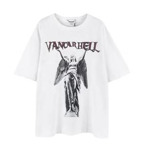 เสื้อยืดผู้ชายไซส์ใหญ่ลายการ์ตูนวินเทจผ้าถักพิมพ์ลายโลโก้ตามสั่งขายส่ง - Product Image 2