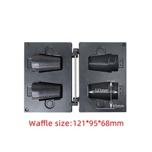 Macchina per Waffle a Forma di Tazza di Caffè Commerciale 1560W 50-300 ℃   Macchina per Waffle Compatta con Controllo della Temperatura e Timer per Snack - Product Image 5