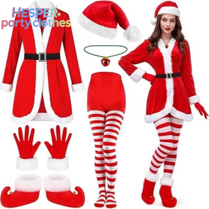 HESPER Wholesale Santa Claus Cosplay Costume for <b>Women</b> Christmas Party <b>Dress</b> <b>Xmas</b> Costume Set - Product Image 1
