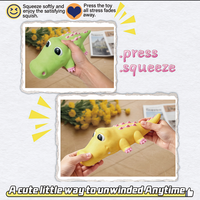 Adorable jouet sensoriel en forme de dinosaure à remontée lente, compressible, tactile, apaisant et moelleux