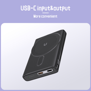PD 22.5W Magnetic Mini Powerbank 5000mah Fast <b>Charging</b> 15W Wireless Portable Magnetic Power Bank With Mobile Holder - Product Image 3