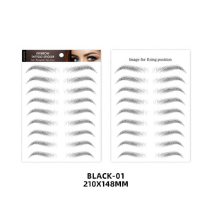 Custom Eyebrow Temporary <b>Tattoo</b> Stickers Eco Friendly Waterproof <b>Paper</b> Face Makeup <b>Tattoo</b> for Wedding 3 to 7 Days - Product Image 3