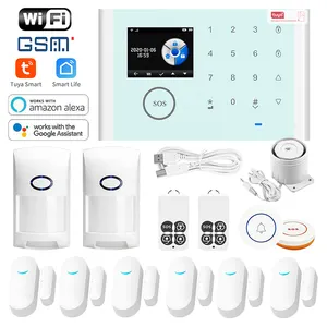 Fabricantes Novos Wireless Smart Home Security Tuya Alarme 2G Gsm Alarme Anti-roubo Smart Life Wifi Alarm System