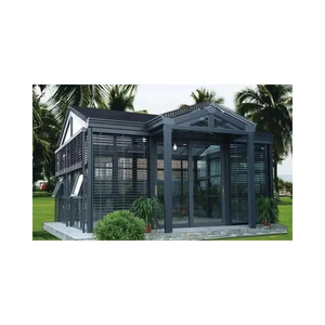 Открытый 4 сезона Sunrooms современный дизайн алюминиевый сплав двойной закаленное стекло солнечная комната - Product Image 3