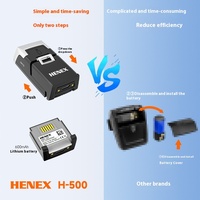 Lecteur de codes-barres et de codes QR portable, type anneau, capteur CMOS sans fil, vitesse de numérisation 60 ips, garantie 1 an, en stock