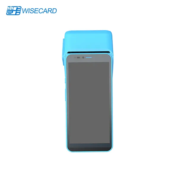 Wisecard T80 Android 12 cầm Tay POS thiết bị đầu cuối với màn hình cảm ứng được xây dựng trong Máy in nhiệt NFC Đầu đọc thẻ vân tay mô-đun