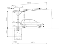Système de montage solaire Kingsolar, structure en acier galvanisé à chaud, système de carport solaire à simple cantilever, auvent de stationnement photovoltaïque.