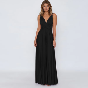 Abito lilla Multiway con due cravatte corpetto Plus Size sorella <span class=keywords><strong>abiti</strong></span> da damigella madre della <span class=keywords><strong>sposa</strong></span> con decorazioni a nastro - Product Image 1