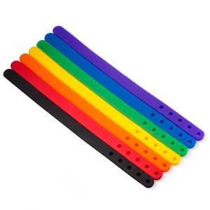 Bracelet en silicone recyclé multicolore qui brille dans le noir à prix avantageux - Product Image 4