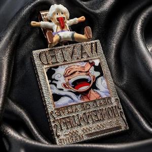 Pendentif Affiche de recherche <span class=keywords><strong>Luffy</strong></span> Iced Out Gear 5 Nika Personnage 3D Moissanite VVS Argent S925 <span class=keywords><strong>One</strong></span> <span class=keywords><strong>Piece</strong></span> Anime Hip Hop Bijoux - Product Image 3