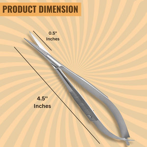 Meilleur fournisseur de ciseaux à ressort micro en acier inoxydable de qualité supérieure, lame tranchante, ciseaux à ressort pour cils, cuticules, chirurgie, ciseaux de beauté - Product Image 2