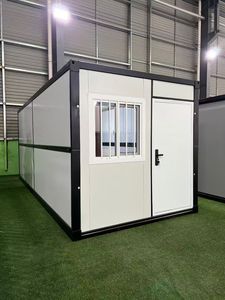 Casa Contenedor Plegable de 20 pies, Transpirable, para Dormitorio, Taller, Oficina en Casa, Hotel, Tienda, Construida con Panel Sándwich de Acero - Product Image 1