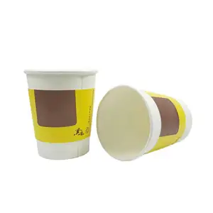 Toptan özel yüksek kaliteli biyobozunur kahve fincanı çay kağıt bardaklar çin kaynağı fabrika üreticisi