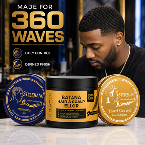 ชุดจัดแต่งทรงผม 360 Wave สำหรับขายส่ง โพเมดและแว็กซ์จัดแต่งทรง<span class=keywords><strong>ผม</strong></span> ติดทนนาน สำหรับผู้ชายผิวสี ผลิตภัณฑ์จัดแต่งทรงผมระดับมืออาชีพ - Product Image 3