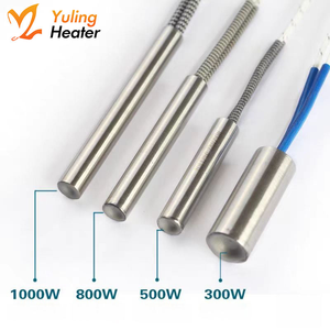 Cartouche chauffante électrique à résistance, 220V, durable, à tête unique, en acier inoxydable, type à <span class=keywords><strong>chauffage</strong></span> rapide, pour moule, avec protection contre la cuisson à sec - Product Image 2