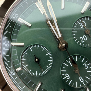 Orologio Meccanico da <span class=keywords><strong>Uomo</strong></span> di Lusso VC5500, Qualità Premium, <span class=keywords><strong>Oro</strong></span> Rosa 18k, Quadrante Verde, Super Luminoso, Cronografo Flyback - Product Image 3