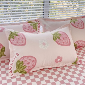 Màu Hồng 4Pcs Tấm Ga Giường Cảm Ứng Bộ Đồ Giường Đặt Vua Kích Thước Bộ Tấm Và Vỏ Gối Giá Thấp Bán Buôn Bộ Đồ Giường Đặt Dễ Thương - Product Image 6