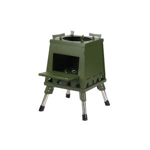 Portable Folding Wood Burning Stove Stainless Steel Camping <b>Tent</b> Cooker Picnic BBQ Cooking Outdoor Wood Fire Stove - Product Image 1