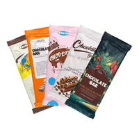 Imprimé personnalisé dos scellé petit Sachet en plastique sucette sac emballage énergie Snack Bar barre de chocolat emballage sac d'emballage