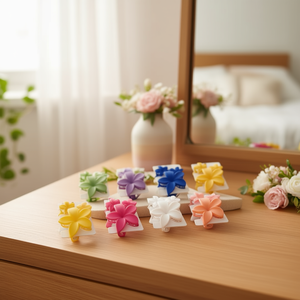 Pinzas para el Cabello Xtreme con Diseño de Flor de Huevo, 12 cm, Plástico, Estilo Dulce, Accesorios Casuales para el Cabello de Mujer - Product Image 2