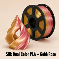 Fil PLA soyeux pour impression 3D, double couleur, 1,75 mm, pour impression effet soie