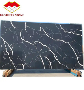 Phật sơn nhà máy bóng đen vàng thạch anh đá <span class=keywords><strong>slab</strong></span> thiết kế cho nhà bếp hiện đại bàn lớn <span class=keywords><strong>slab</strong></span> thiết kế - Product Image 2