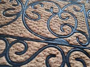 แผ่นยางรองหลังทอ Tuffscrape แผ่นใยมะพร้าวลายทางทำด้วยมือเป็นมิตรต่อสิ่งแวดล้อมกันลื่นสำหรับใช้งานกลางแจ้งในร่ม - Product Image 3