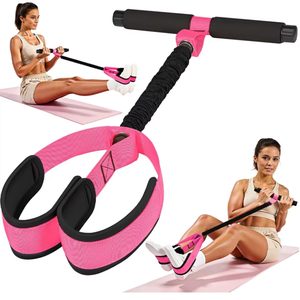 SILITE Attrezzo per Sit-up <span class=keywords><strong>con</strong></span> Tubo in Lattice ad Alta Elasticità, Pedale e Corde Elastiche per Allenamento di <span class=keywords><strong>Braccia</strong></span> e Vita - Product Image 1