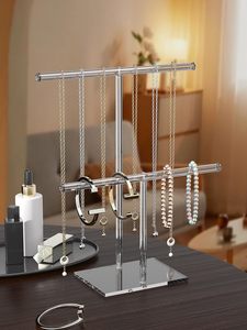 Acrylic đồ trang sức vòng cổ tổ chức chủ cho phụ nữ, Vòng Đeo Tay hiển thị đứng cho các nhà cung cấp, rõ ràng lưu trữ móc áo cho vòng cổ nhỏ - Product Image 2