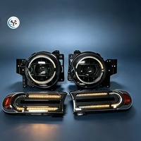 Phare LED modifié et feu de position latéral, accessoire de remplacement extérieur compatible OE pour Toyota FJ Cruiser
