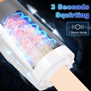 Automatische <span class=keywords><strong>Sex</strong></span> maschinen Spielzeug Dual Motor 3 Stretch Schub <span class=keywords><strong>4</strong></span> rotierende Modi Männlicher Mastur bator Cup mit weiblichen Sprach modi - Product Image 5