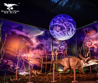 Modèle de dinosaure animatronique électrique du monde jurassique de haute qualité